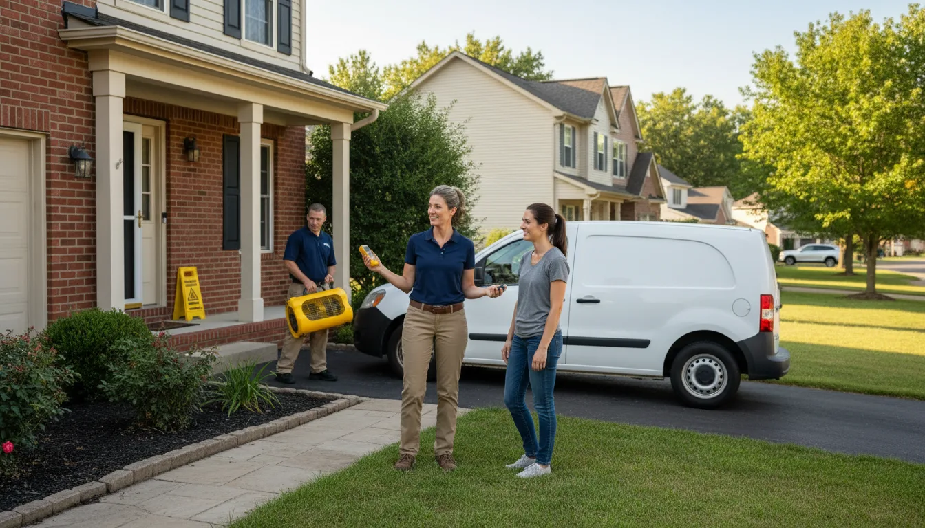 Residential water damage restoration in Platte Center, NE